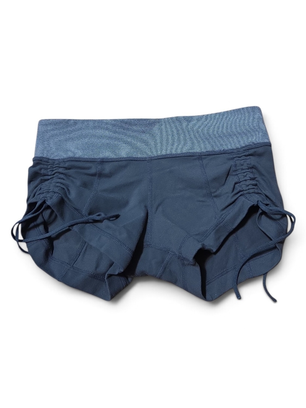 lululemon athletica Navy Drawstring Ruched Side Performance Shorts